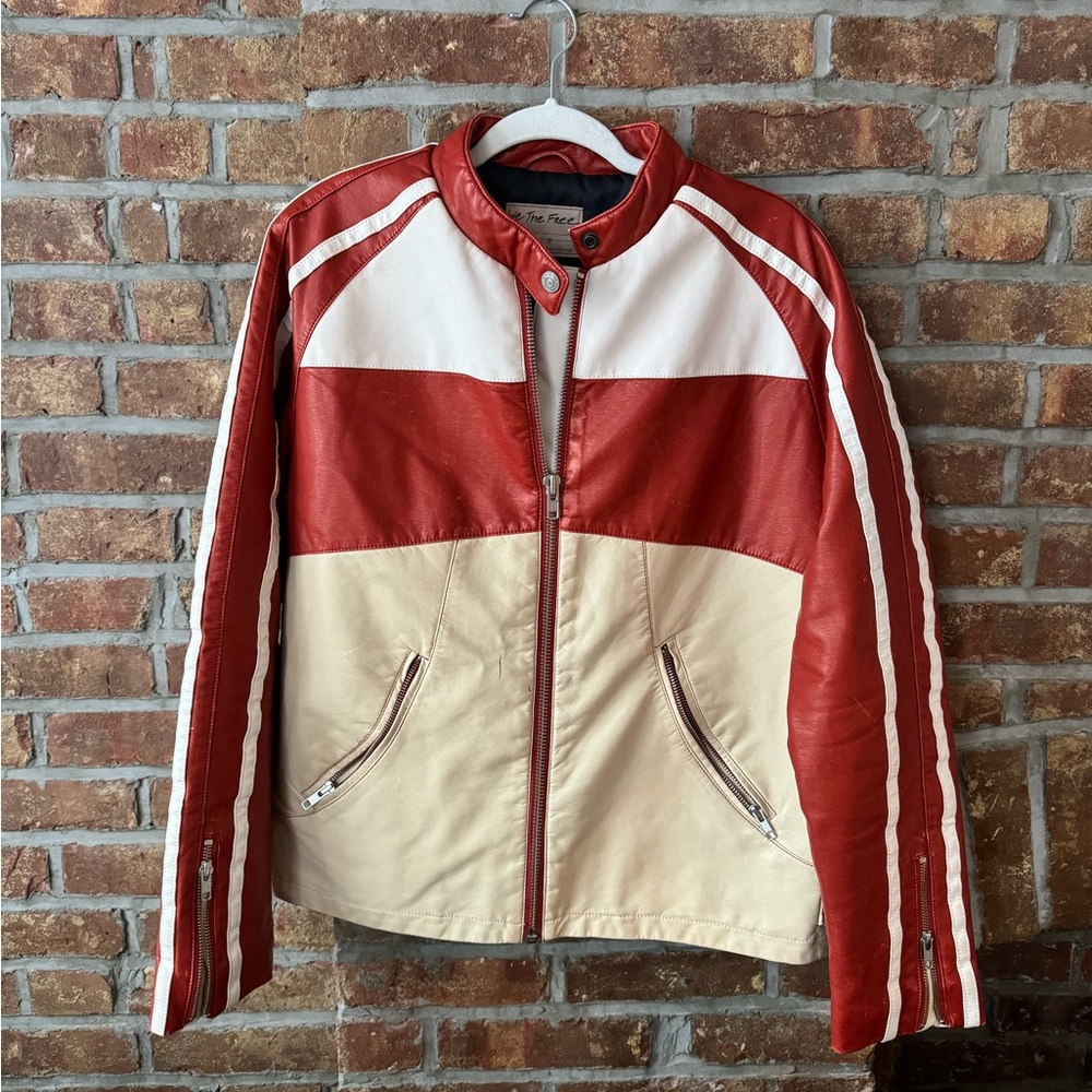 Free People • Red biker jacket